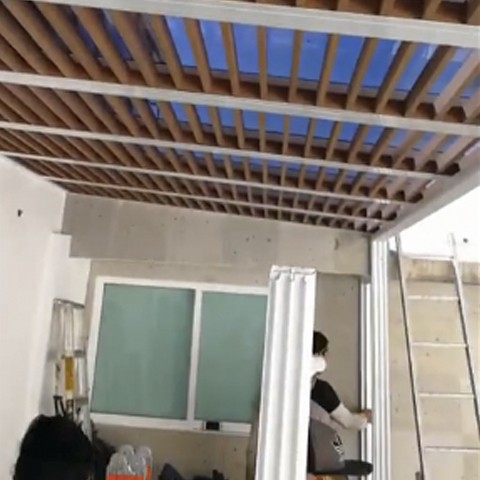 Pérgola Híbrida Aluminio y Madera